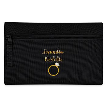 Freundin durchgestrichen Verlobte - Federtasche - Schwarz - Vorne