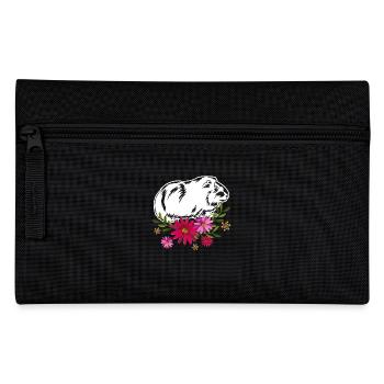 Guinea Pig With Flowers - Pencil Case - black - Front