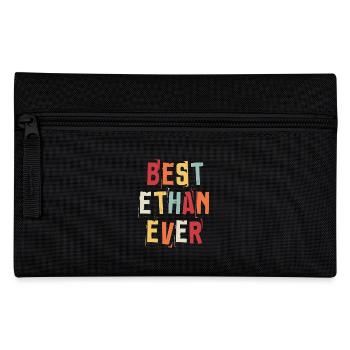Bester Ethan Ever Retro Vorname Text Spruch - Federtasche - Schwarz - Vorne