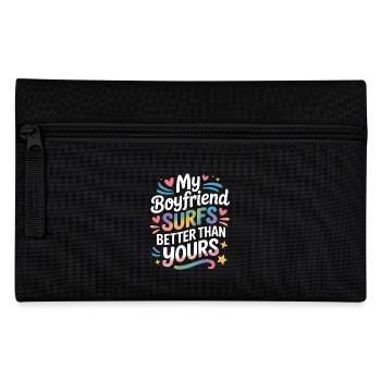Surfen My Boyfriend Surfs Better Than Yours Surfer - Federtasche - Schwarz - Vorne