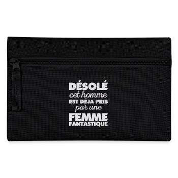 Sorry this Man Is Already Taken by a Woman - Pencil Case - black - Front