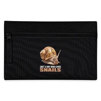 Schnecken Schnecke - Federtasche - Schwarz - Vorne