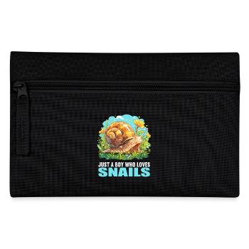 Schnecken Schnecke - Federtasche - Schwarz - Vorne