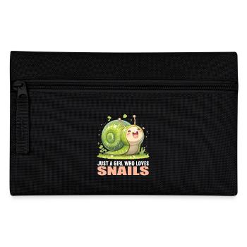 Schnecken Schnecke - Federtasche - Schwarz - Vorne