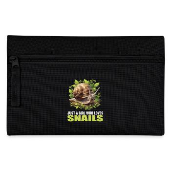 Schnecken Schnecke - Federtasche - Schwarz - Vorne