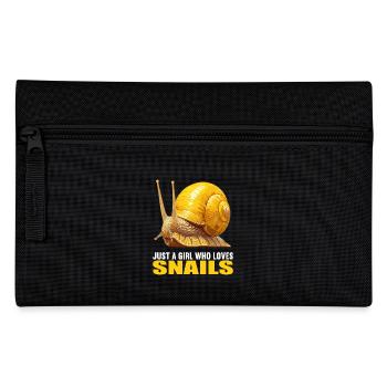 Schnecken Schnecke - Federtasche - Schwarz - Vorne