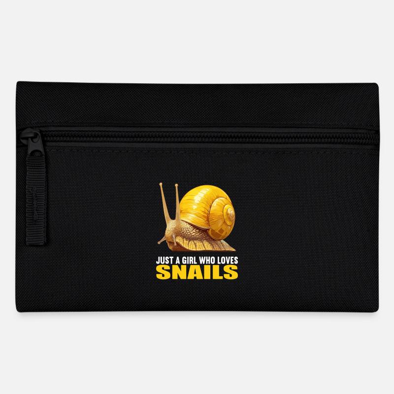 Schnecken Schnecke - Federtasche - Schwarz