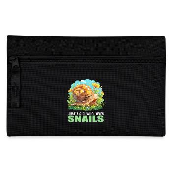 Schnecken Schnecke - Federtasche - Schwarz - Vorne
