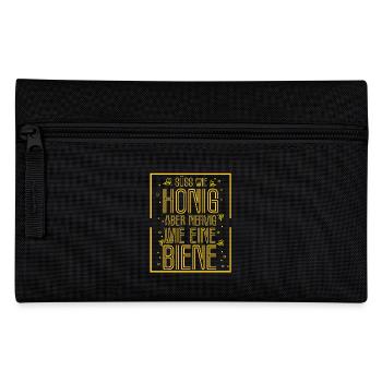 Lustige Imker Geschenke Hobbyimker Imkerei Biene - Federtasche - Schwarz - Vorne