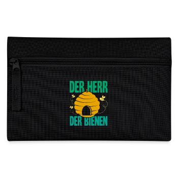 Hobbyimker Imker Bienen Flüsterer Imkern Honig - Federtasche - Schwarz - Vorne