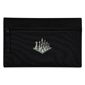 Chess Player Board Game Men Women - Pencil Case - black - Front