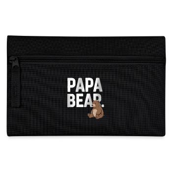 Papa Bear – Un design amusant pour les pères - Trousse - noir - Devant