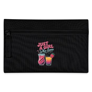 Juste une fille qui aime les vacances et les cocktails - Trousse - noir - Devant