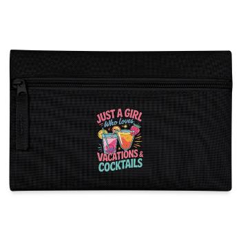 Juste une fille qui aime les vacances et les cocktails - Trousse - noir - Devant