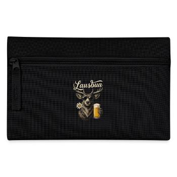 Lausbua Trachtenshirt Trachtenhemd T-Shirt Herren - Federtasche - Schwarz - Vorne