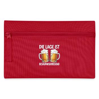 Die Lage Ist Besäufniserregend - Federtasche - Rot - Vorne