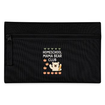 Homeschool Mom Mama Bear Homeschooling Gift - Pencil Case - black - Front