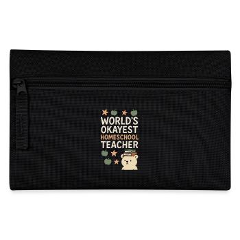 Homeschool Mom Mama Bear Homeschooling Gift - Pencil Case - black - Front
