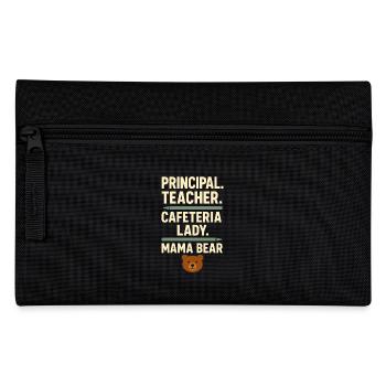 Homeschool Mom Mama Bear Homeschooling Gift - Pencil Case - black - Front