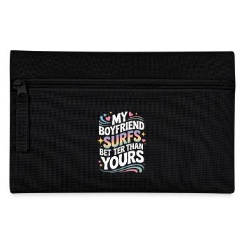Surfen My Boyfriend Surfs Better Than Yours Surfer - Federtasche - Schwarz - Vorne