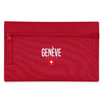 Genf Schweiz - Federtasche - Rot - Vorne
