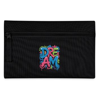 DREAM Graffiti Design voller Farbe und Motivation - Federtasche - Schwarz - Vorne