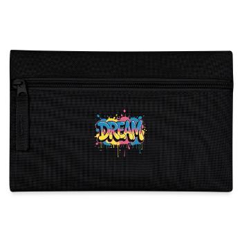 DREAM Graffiti Design voller Farbe und Motivation - Federtasche - Schwarz - Vorne