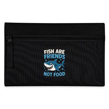 Fische Sind Freunde Nicht Essen - Federtasche - Schwarz - Vorne