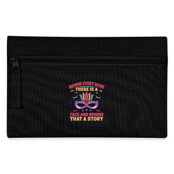 Behind Every Mask Is A Story Circus Performer Gift - Federtasche - Schwarz - Vorne