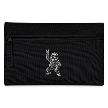 Lustige Rockmusik Faultier Heavy Metal Vibes - Federtasche - Schwarz - Vorne
