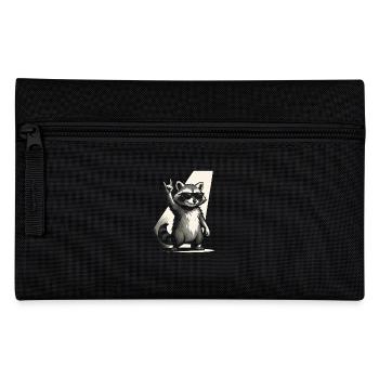 Rock Musique raton laveur Drôle Humour Idée cadeau - Trousse - noir - Devant