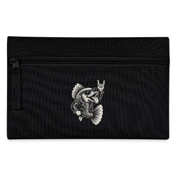 Rockmusik Lustige Fische Metallmusik Goldfisch - Federtasche - Schwarz - Vorne