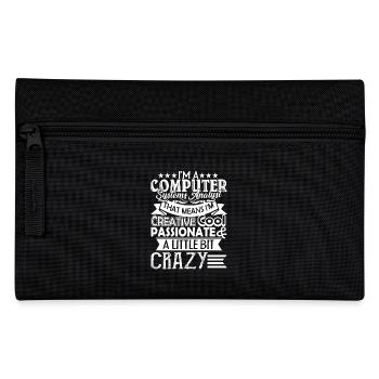 I am A Computer Systems Analyst - Pencil Case - black - Front