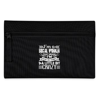 Social Worker Cool Social Worker - Pencil Case - black - Front