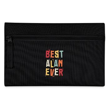 Bester Alan Ever Retro Vorname Text Spruch - Federtasche - Schwarz - Vorne