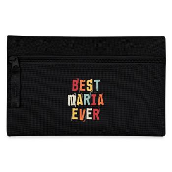 Best Maria Ever Retro First Name Text Saying - Pencil Case - black - Front