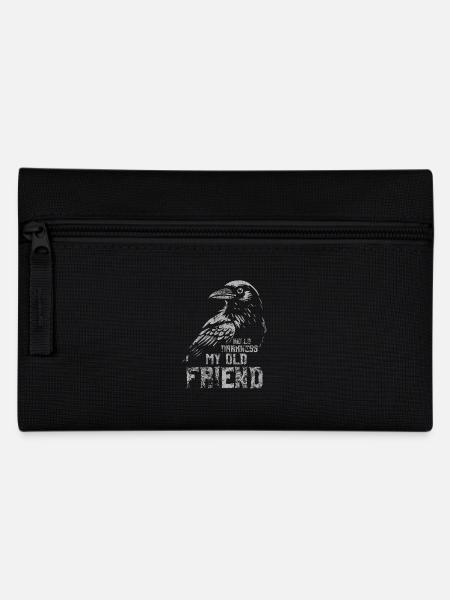 Rabe - Hello Darkness my old friend - Federtasche - Schwarz