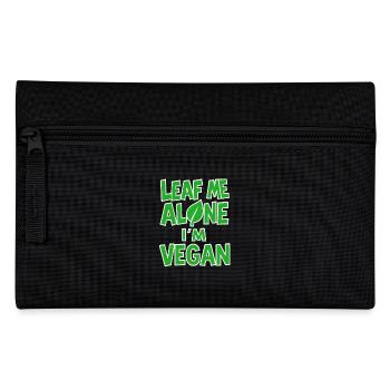 Vegan Punk Rebell Vegan Vegan Anarchist Vegan - Federtasche - Schwarz - Vorne