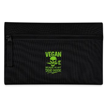 Vegan Punk Rebell Vegan Vegan Anarchist Vegan - Federtasche - Schwarz - Vorne