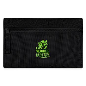 Vegan Punk Rebell Vegan Vegan Anarchist Vegan - Federtasche - Schwarz - Vorne
