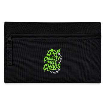 Vegan Punk Rebell Vegan Vegan Anarchist Vegan - Federtasche - Schwarz - Vorne