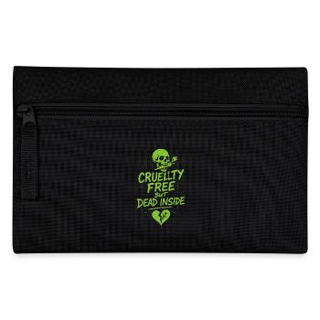 Vegan Punk Rebell Vegan Vegan Anarchist Vegan - Federtasche - Schwarz - Vorne