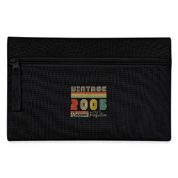 2005 Vintage Born 2005 Vintage Birthday Gift - Pencil Case - black - Front