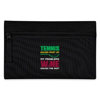 Joueurs de tennis : le tennis résout la plupart des problèmes - Trousse - noir - Devant