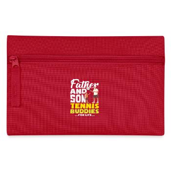 Père Fils Tennis Amis Joueur Pour La Vie - Trousse - rouge - Devant