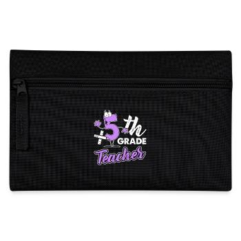 Funny 5th Grade Teacher - Pencil Case - black - Front