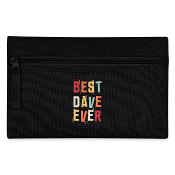 Best Dave Ever Retro First Name Text Saying - Pencil Case - black - Front