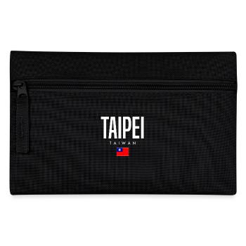 Taipei, Taiwan - Pencil Case - black - Front