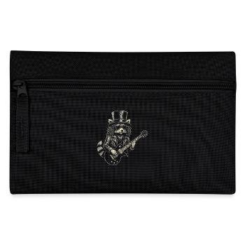 Rock Musique raton laveur Drôle Humour Idée cadeau - Trousse - noir - Devant