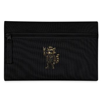 Rock Musique raton laveur Drôle Humour Idée cadeau - Trousse - noir - Devant